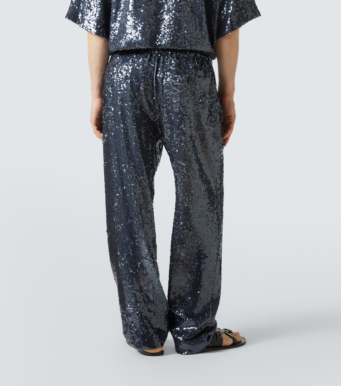 Sequined straight pants | Dries Van Noten