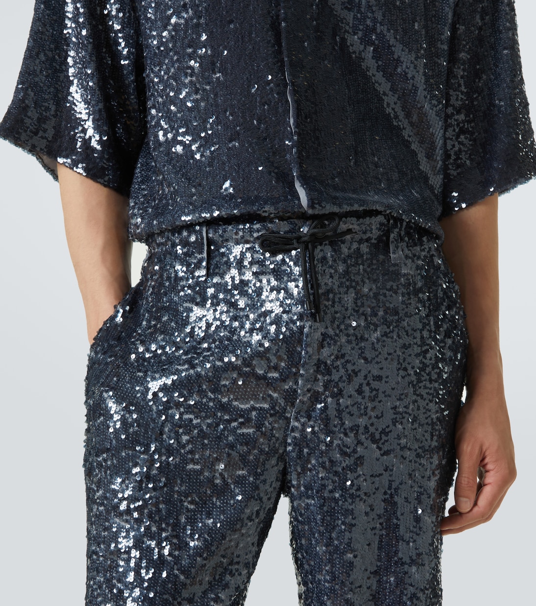 Sequined straight pants | Dries Van Noten