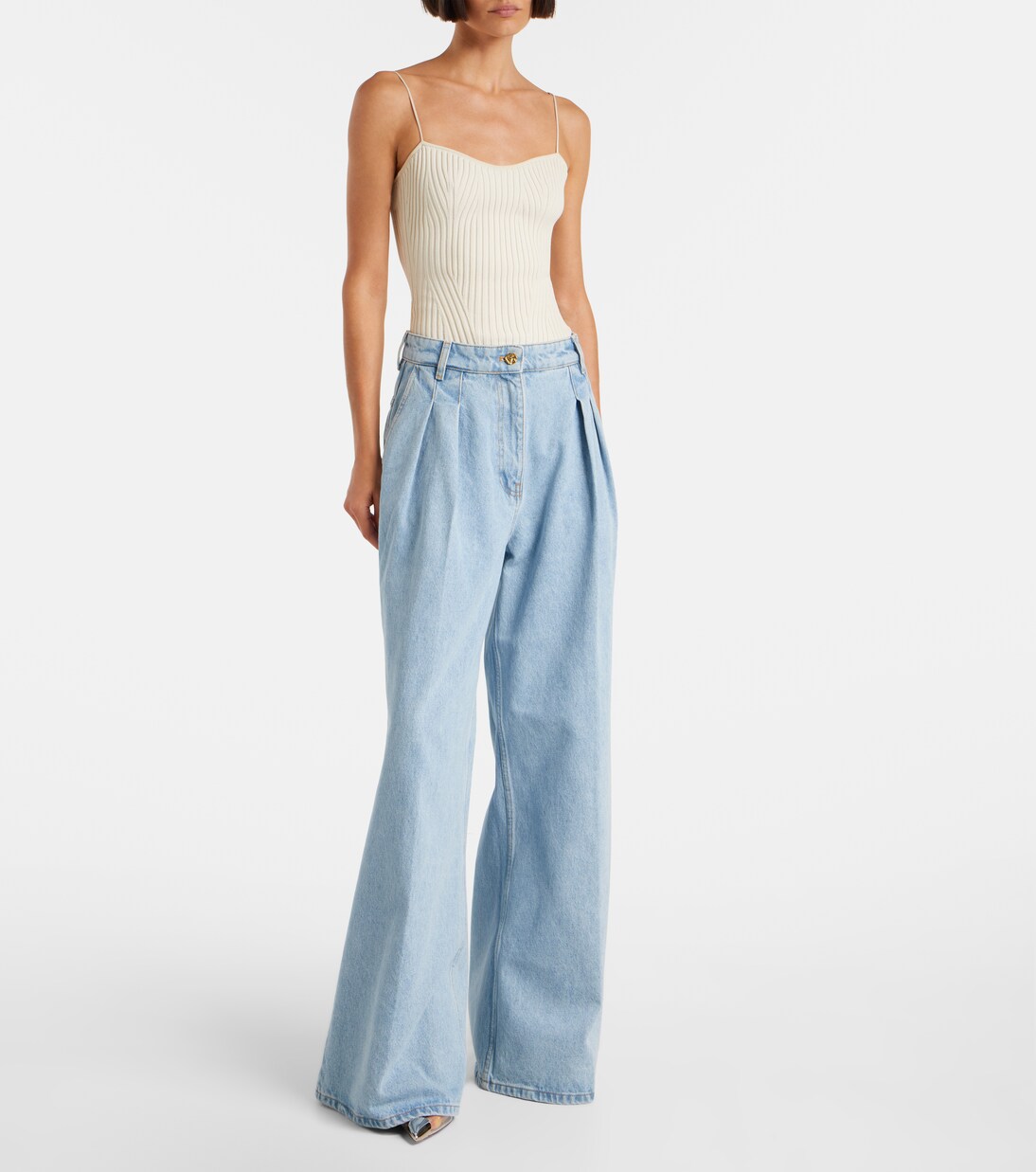 High-Rise Wide-Leg Jeans | Nina Ricci