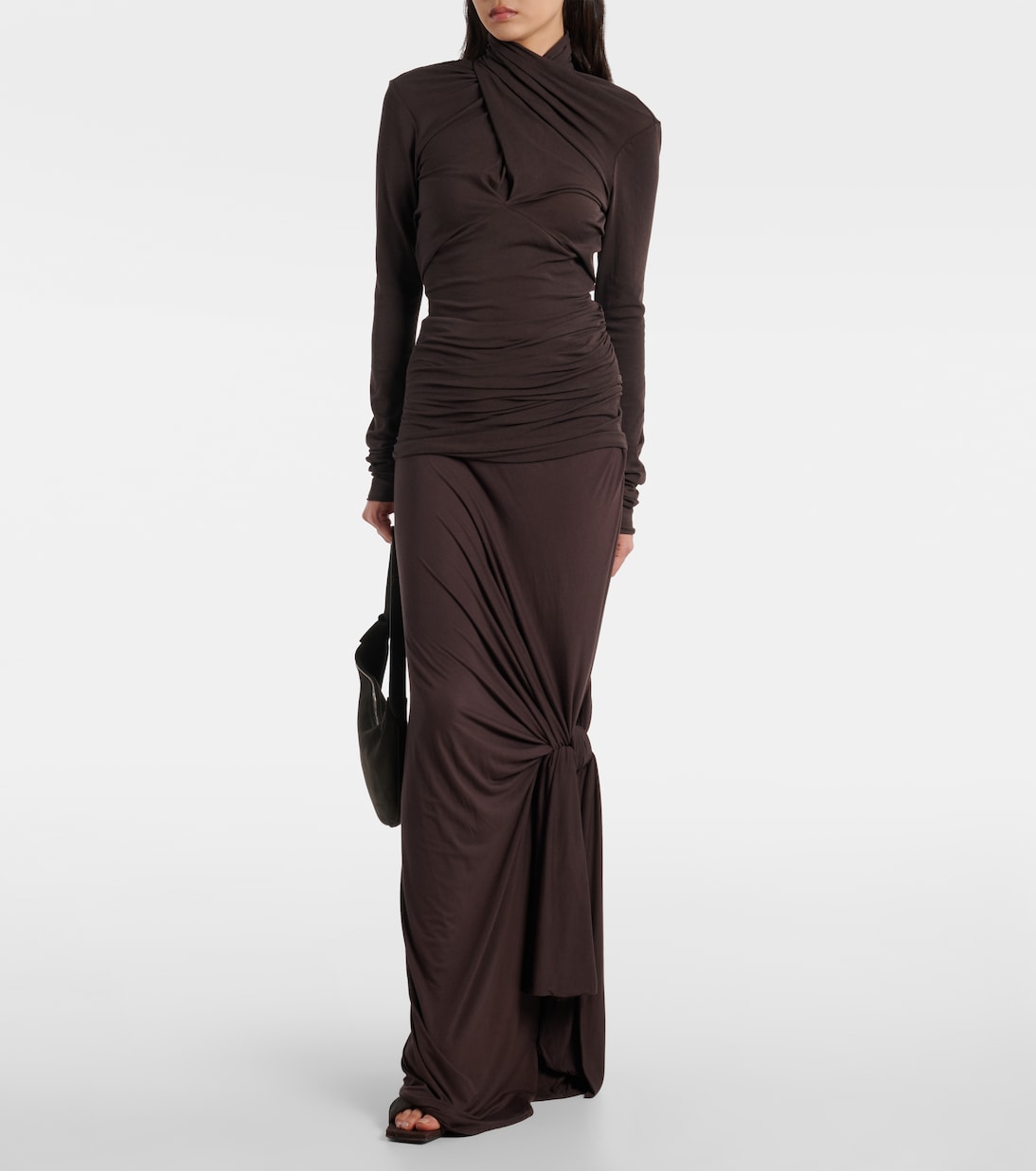 Gres垂褶棉质混纺上衣 | Entire Studios