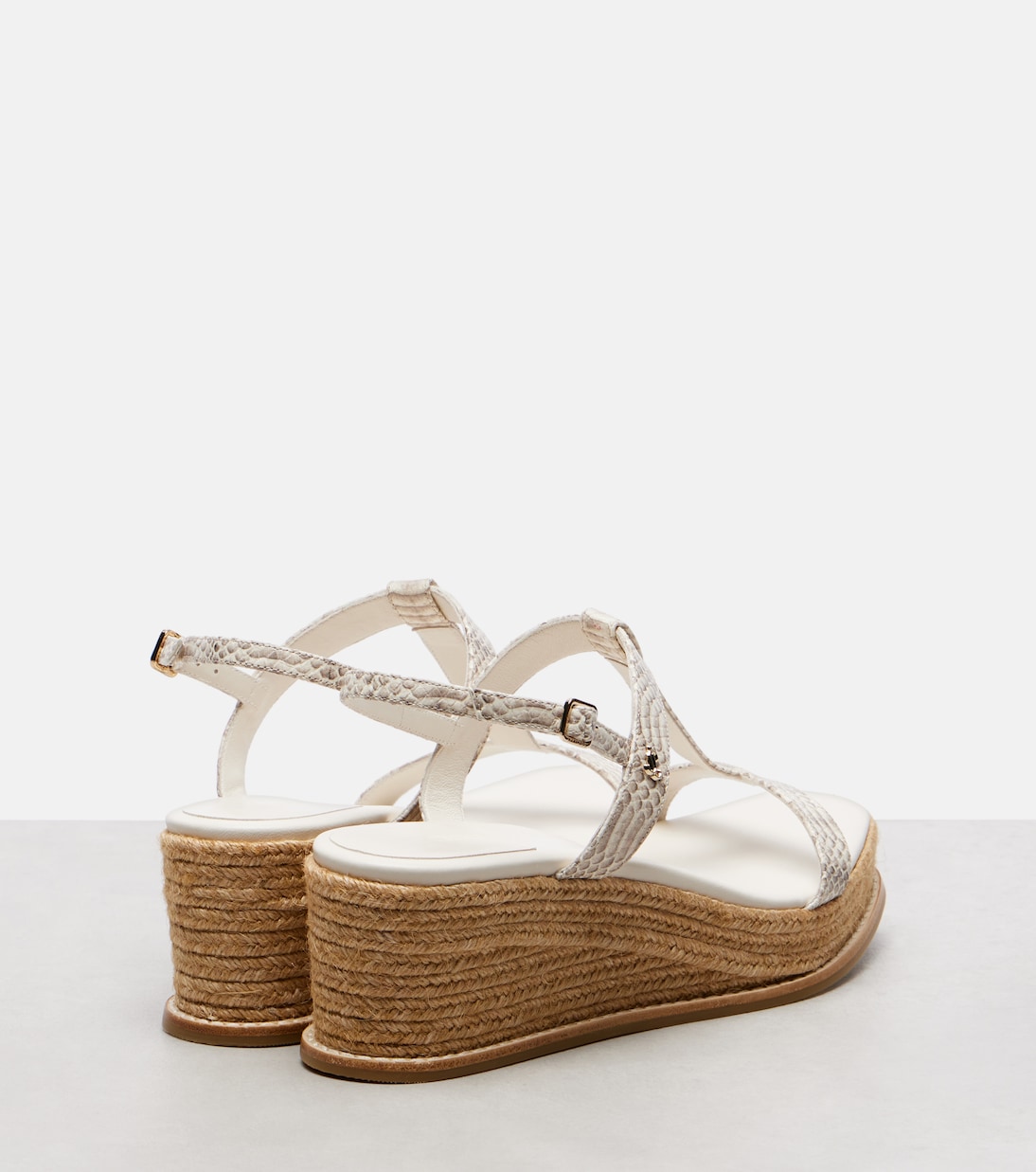 Theia 100 leather espadrille wedges | Jimmy Choo