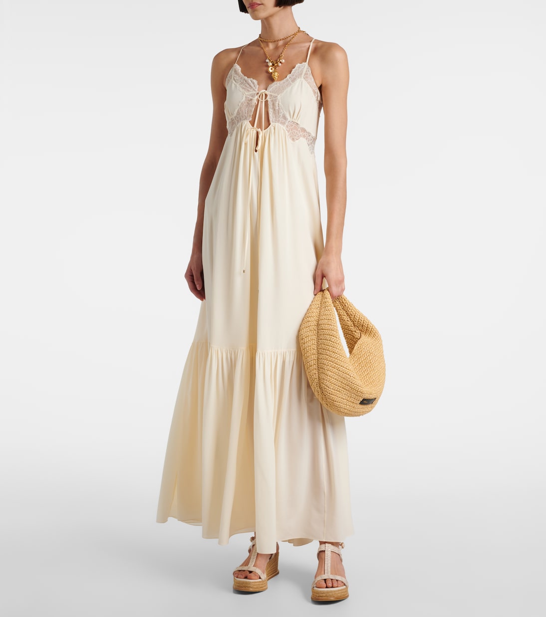 Theia 100 leather espadrille wedges | Jimmy Choo