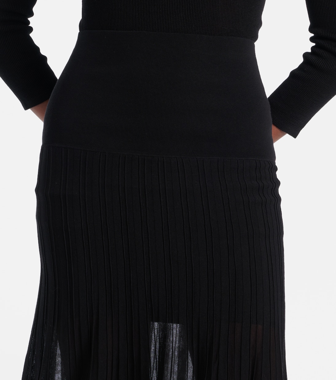 Ezra 플리츠 세미 시어 크레이프 스커트 | Isabel Marant