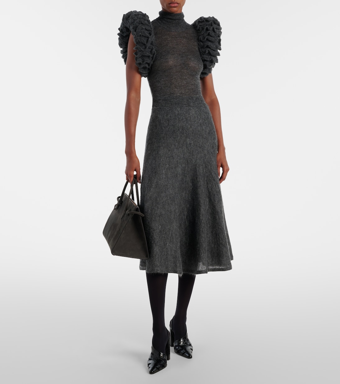 Le Teckel Large leather shoulder bag | Alaïa