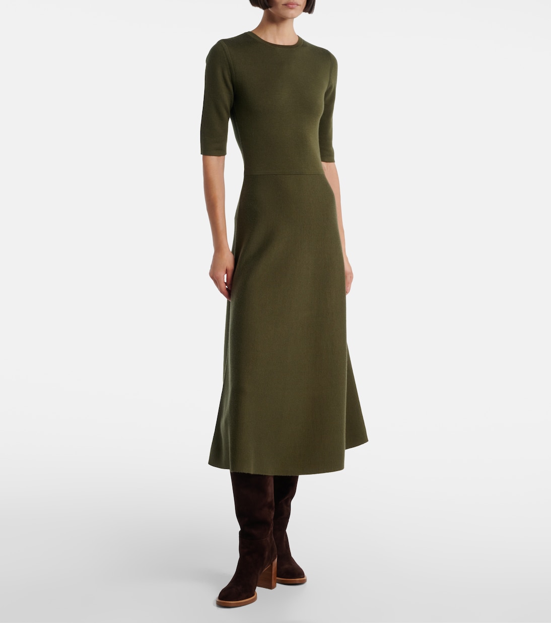 Abito midi in lana, cashmere e seta | Gabriela Hearst