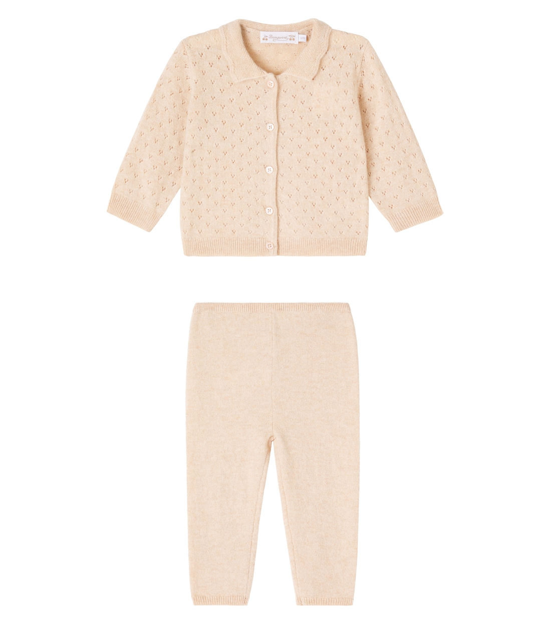 Baby Jade cashmere cardigan and pants set | Bonpoint