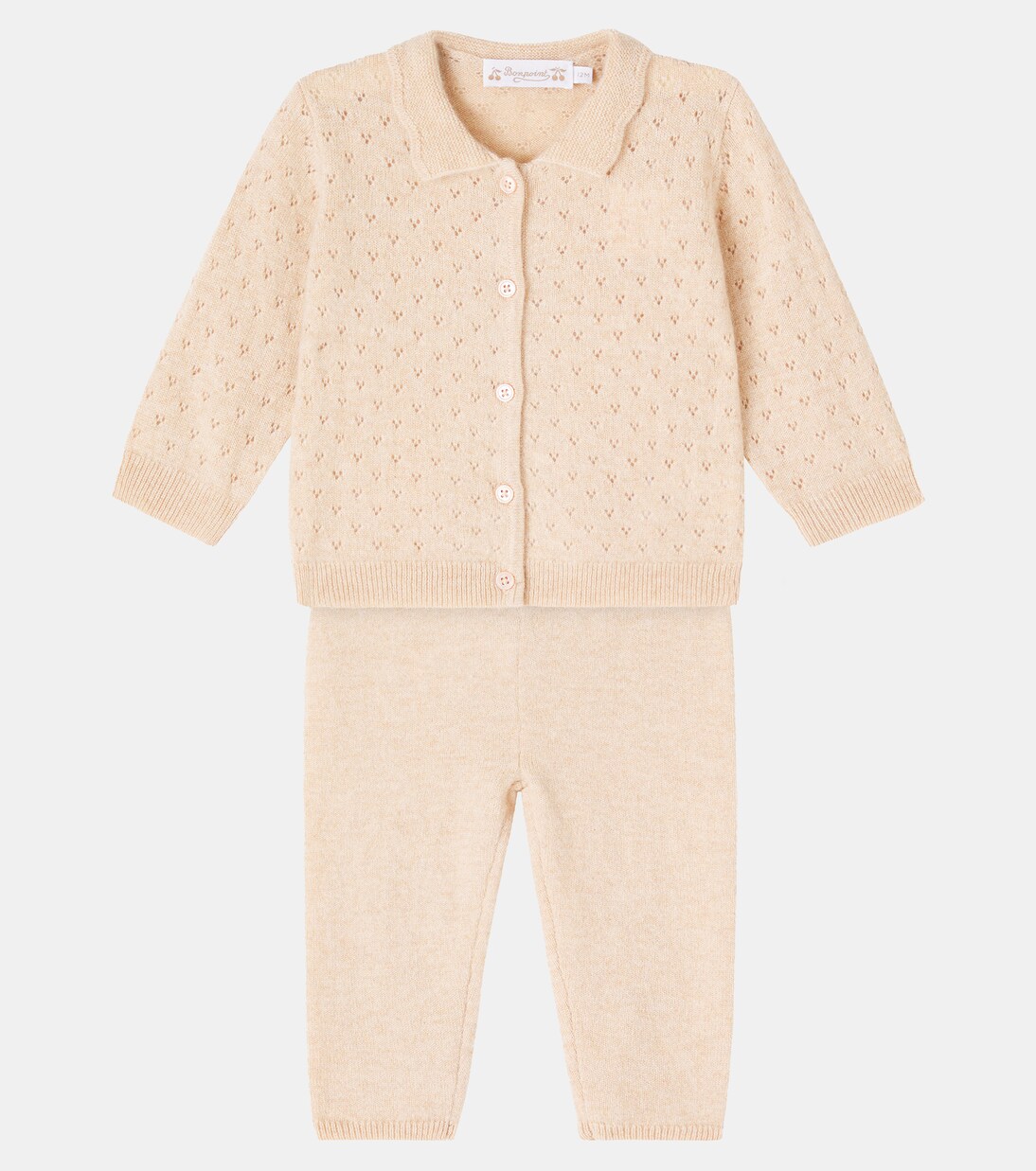 Baby Jade cashmere cardigan and pants set | Bonpoint