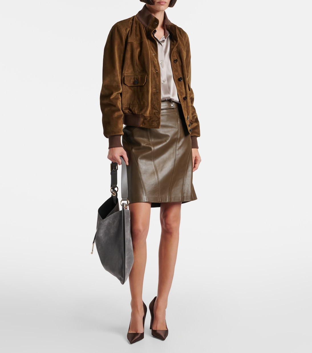 Borsa a tracolla Tara Large in suede | Tom Ford