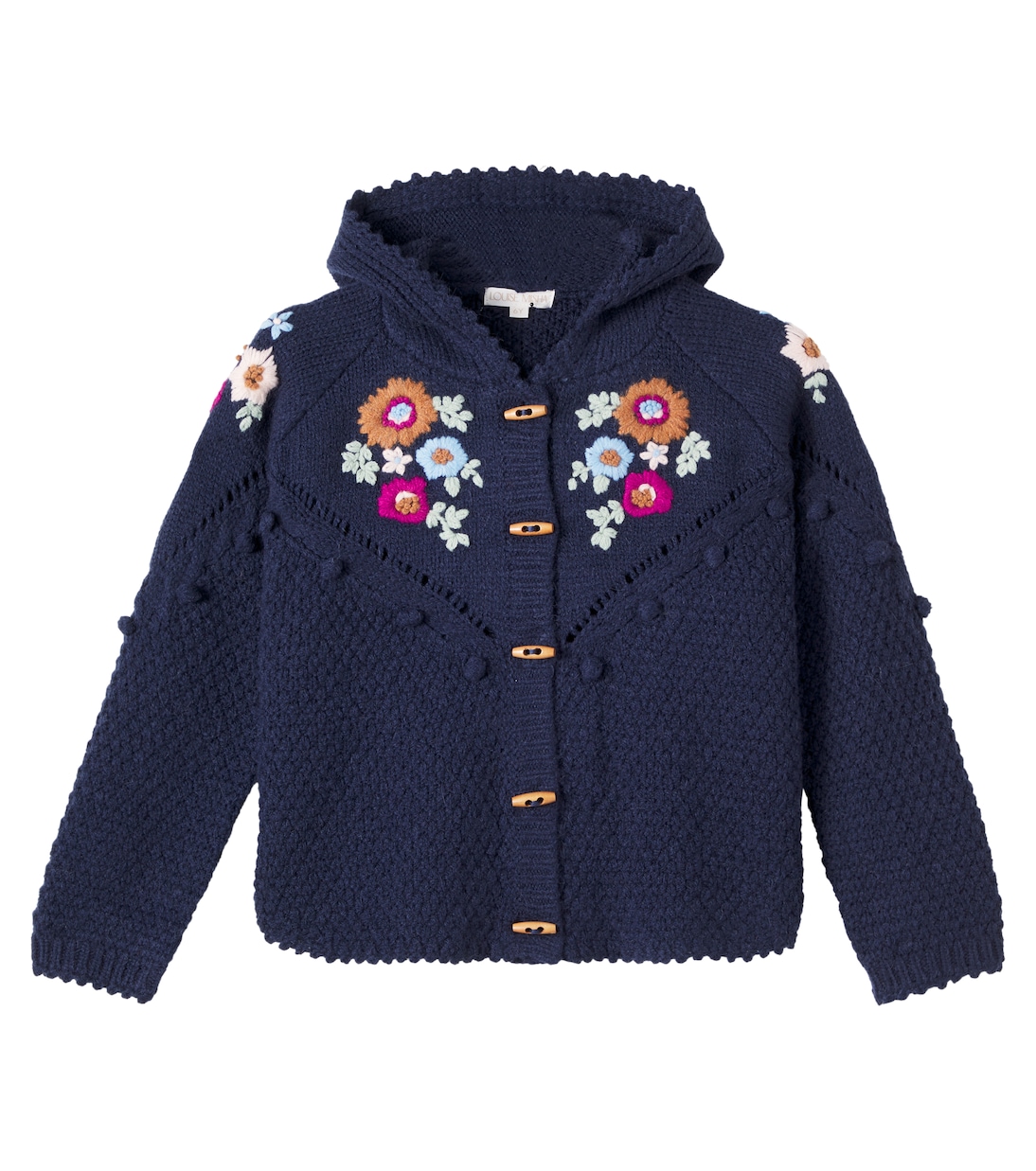 Floral embroidered knitted jacket | Louise Misha