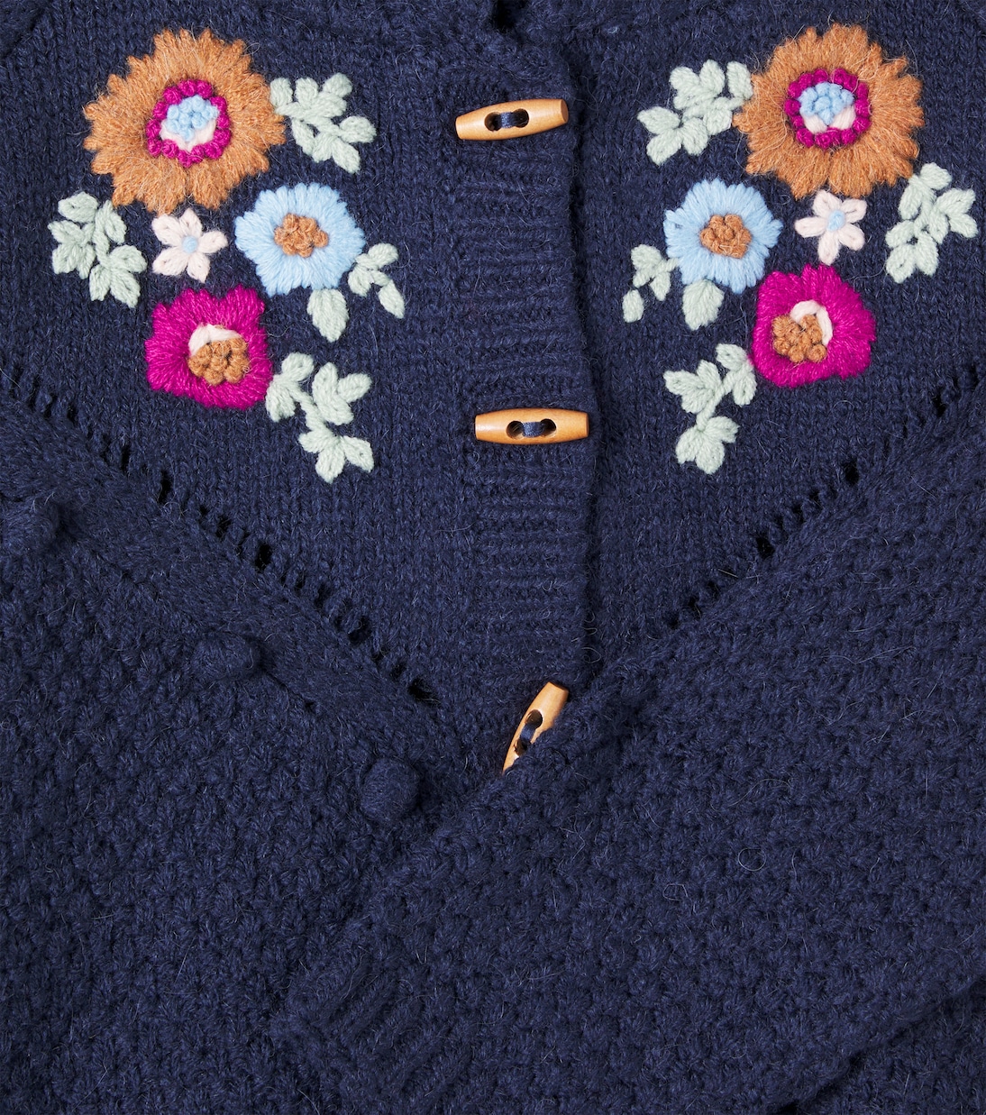Floral embroidered knitted jacket | Louise Misha