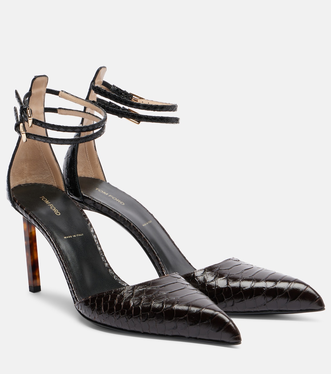 90 snake-effect leather pumps | Tom Ford