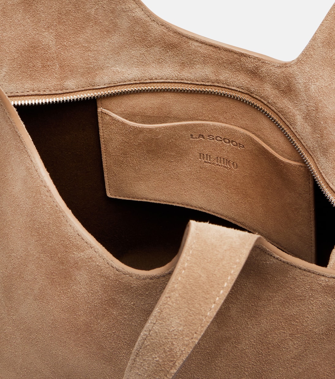 La Scoop Medium suede shoulder bag | The Attico