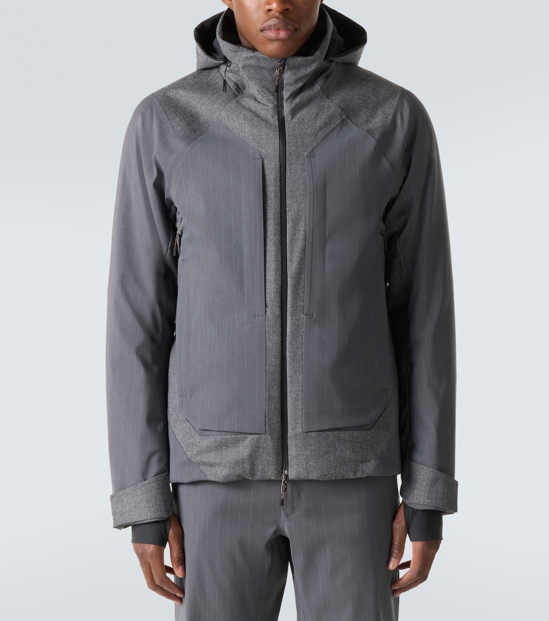 Trace 2.0 pinstripe down jacket | Sease