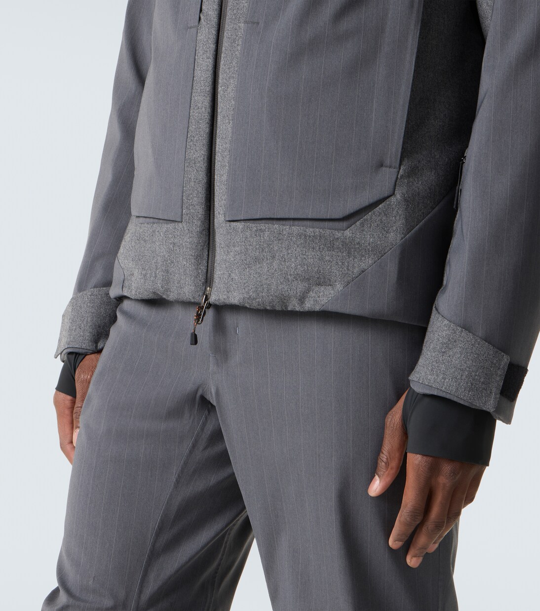 Trace 2.0 pinstripe down jacket | Sease