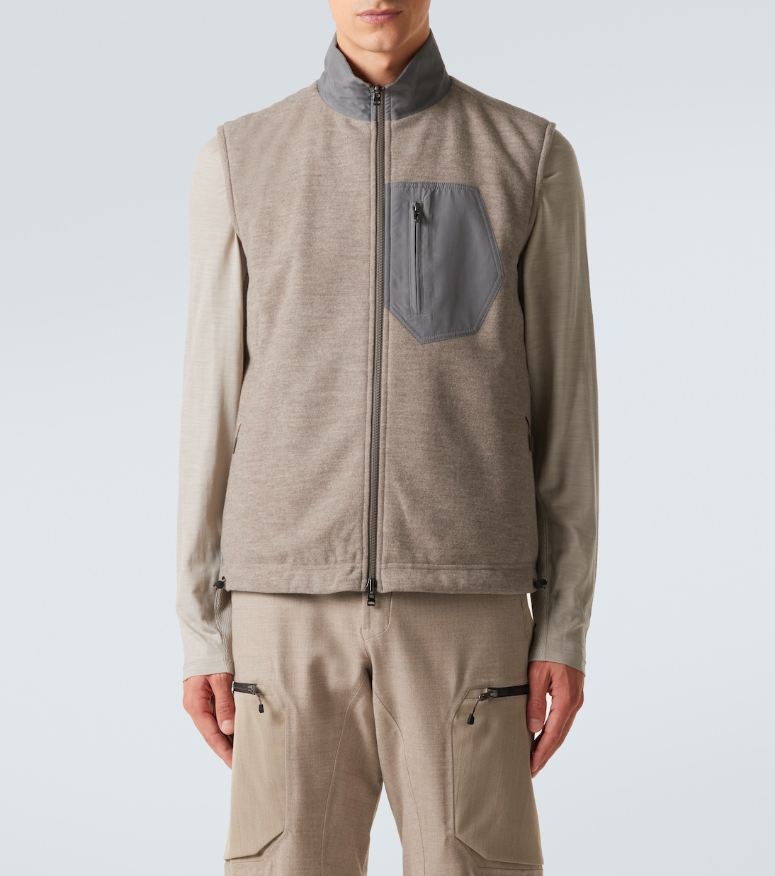 Explorer reversible wool-blend vest | Sease