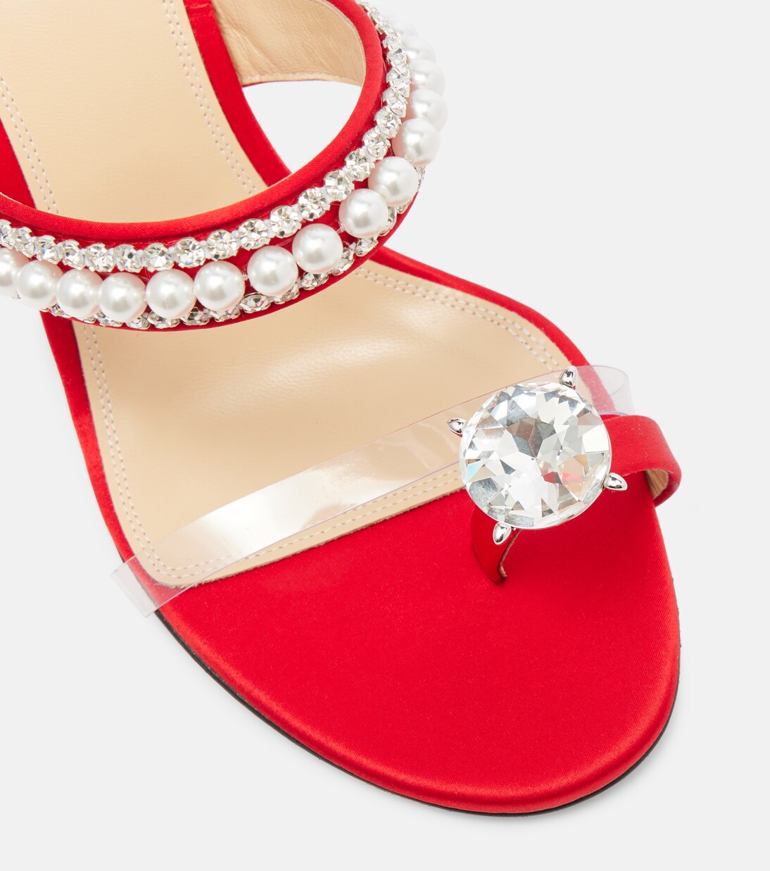 Diamond Of Elizabeth 90缎布穆勒鞋 | Mach & Mach