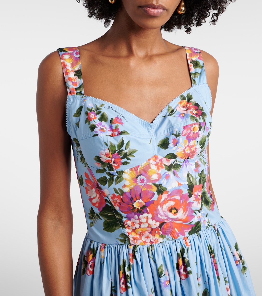 Bustier-Kleid aus Baumwolle | Dolce&Gabbana