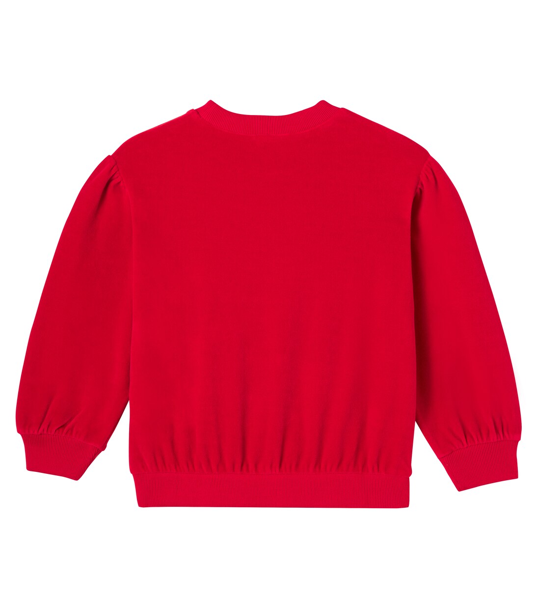 Logo cotton-blend velvet sweatshirt | Gucci Kids