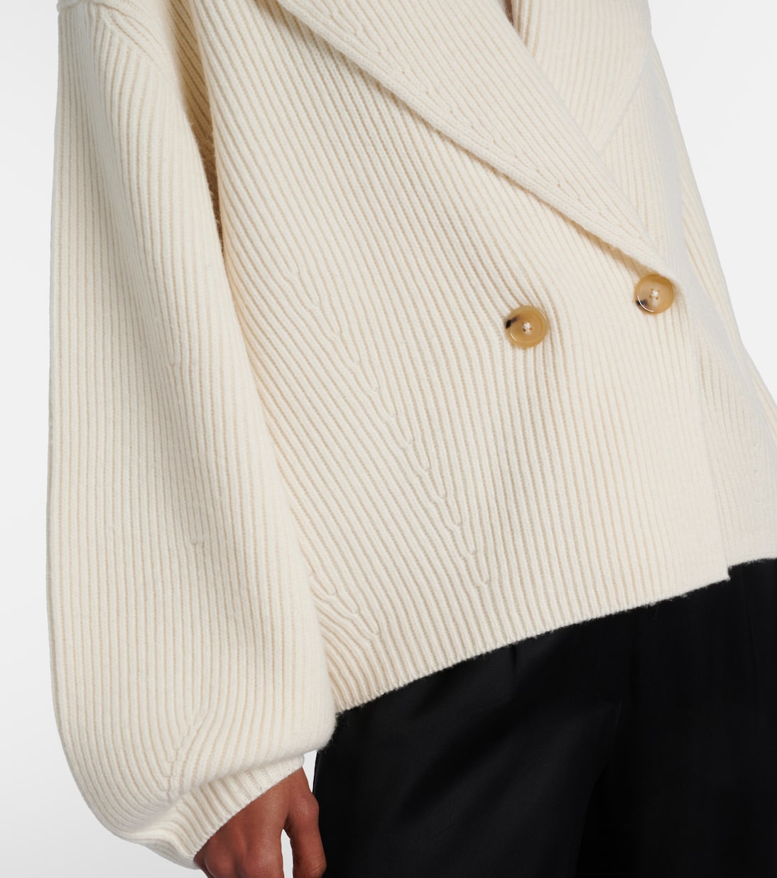 Ribbed-knit wool-blend cardigan | Toteme
