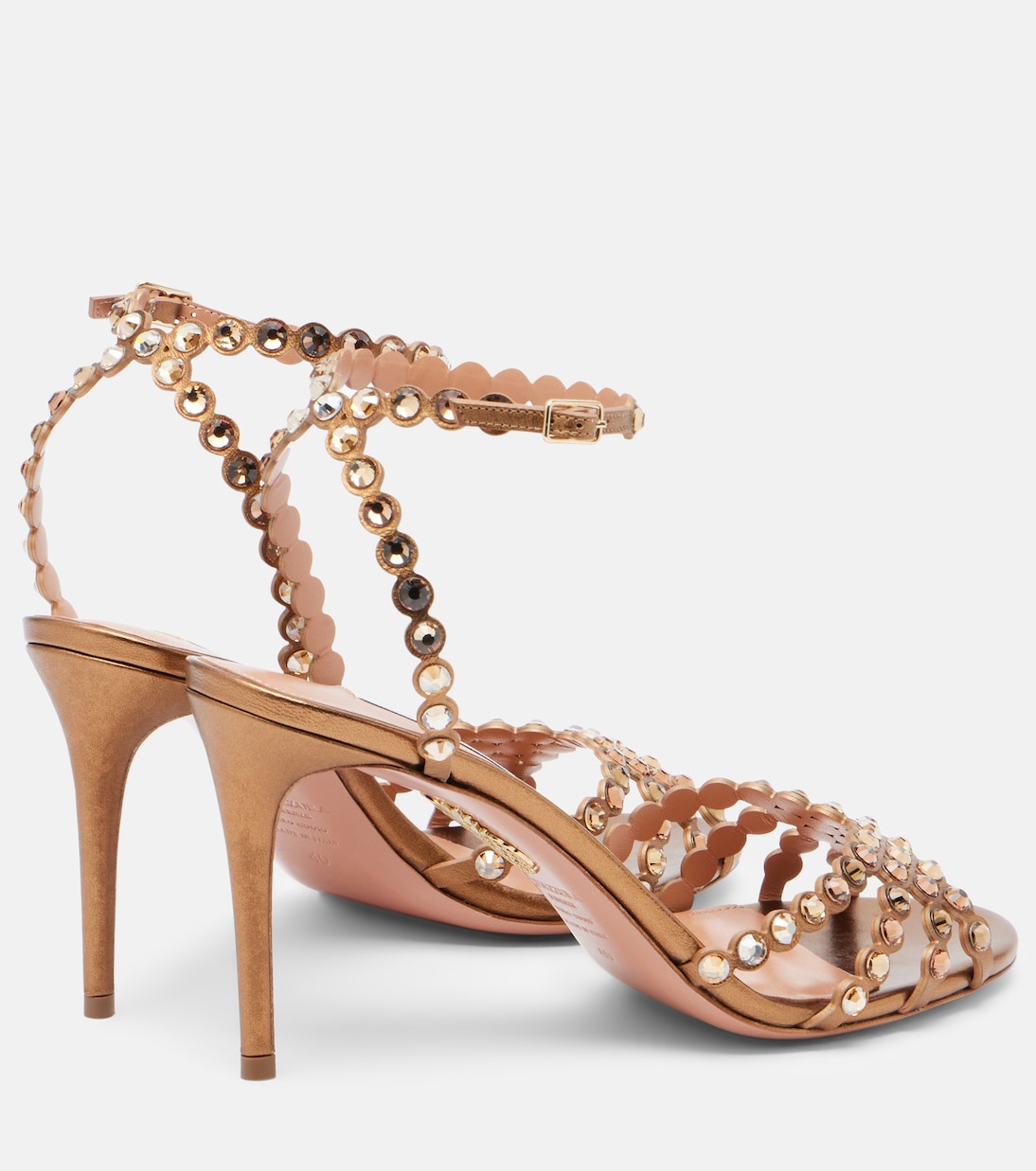 Sandalen Tequila 85 aus Metallic-Leder | Aquazzura