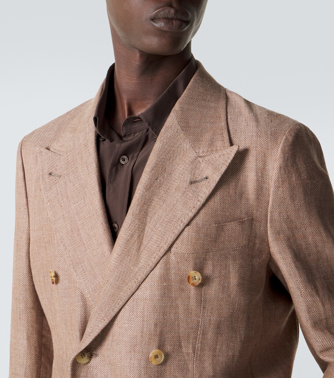 Blazer aus Leinen und Wolle | Rubinacci