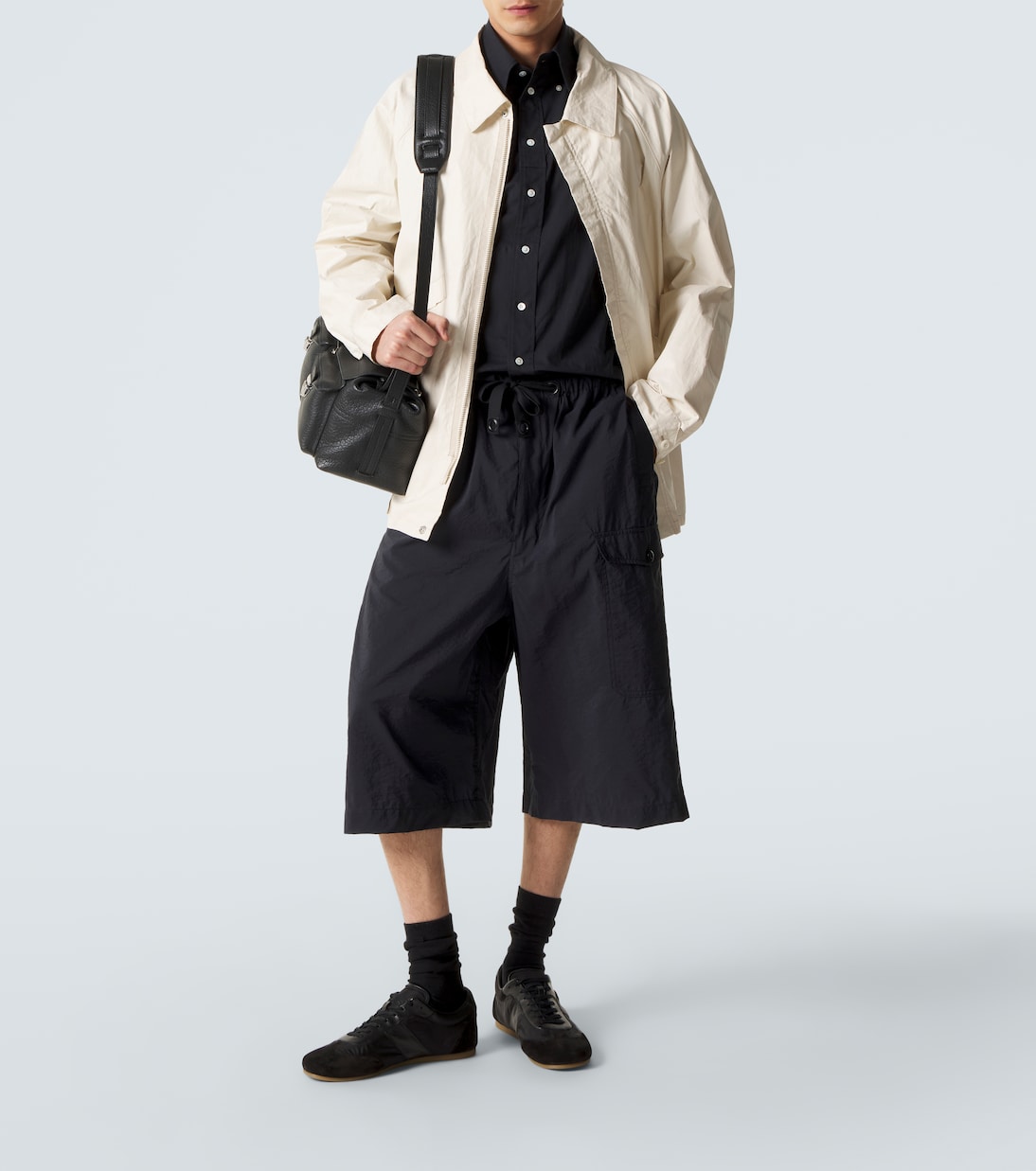 Cotton-blend Bermuda shorts | Lemaire