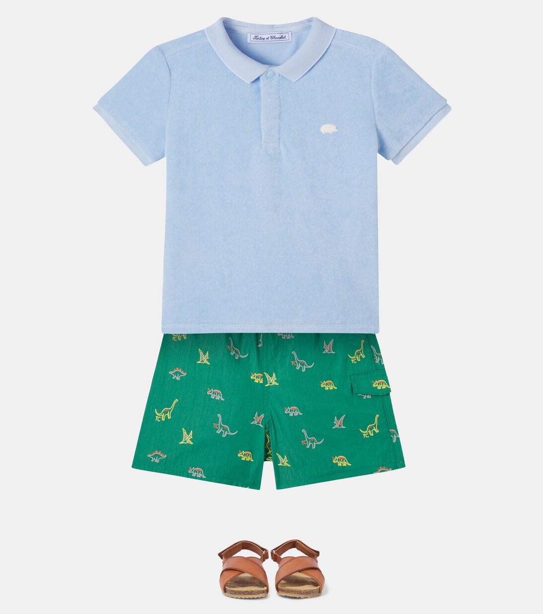 Cotton-blend terry polo shirt | Tartine et Chocolat