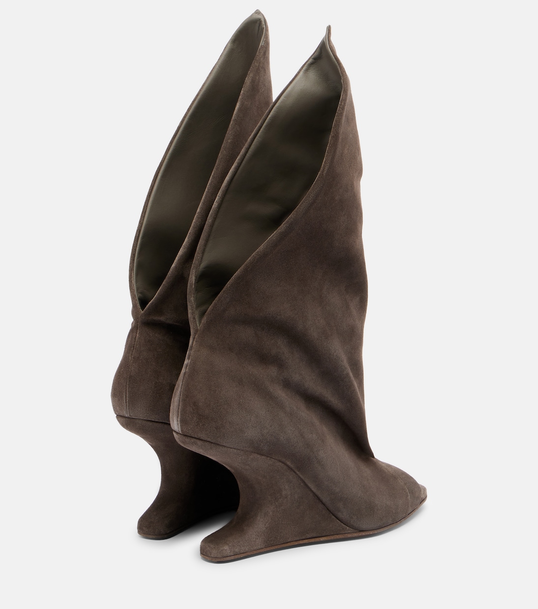 Botas peep-toe Cantilever de ante | Rick Owens