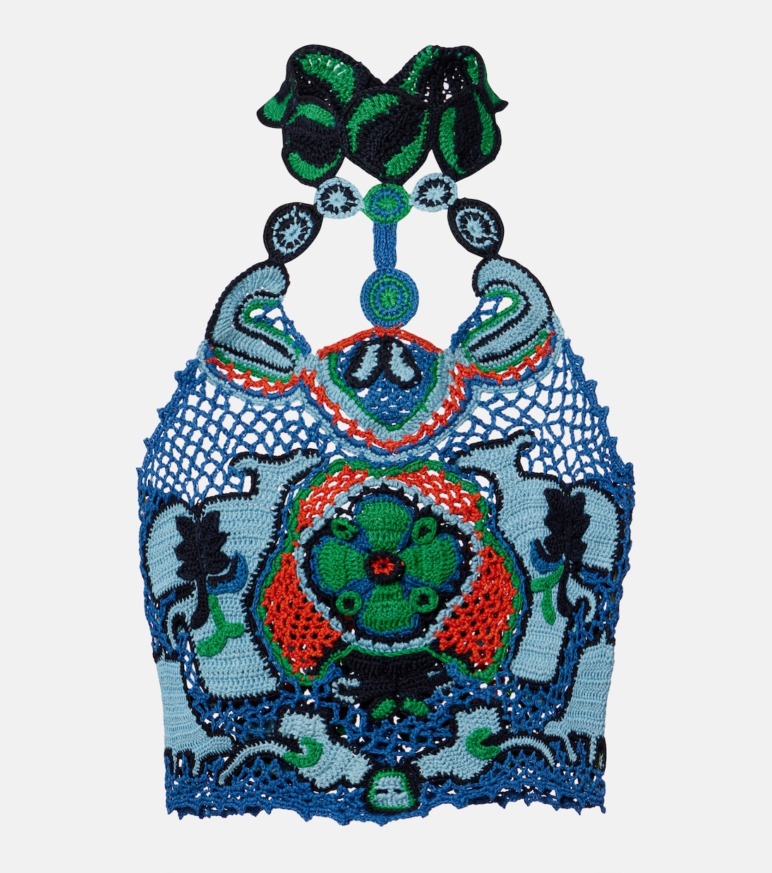 Cropped-Top aus Häkelstrick | Etro