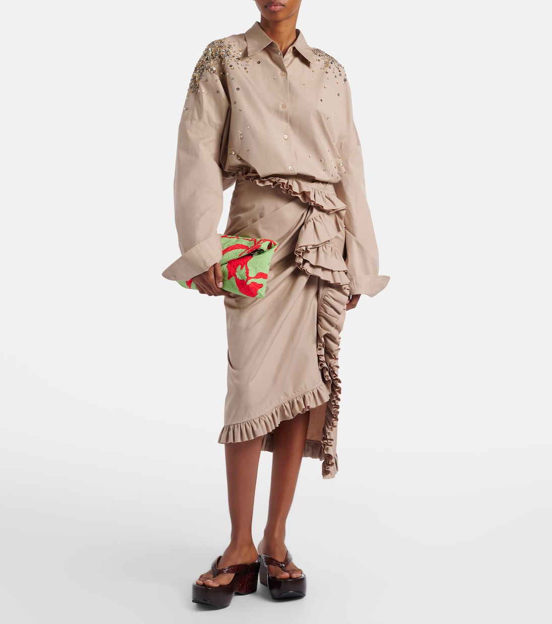 Clutch Envelope Small aus Jacquard | Dries Van Noten