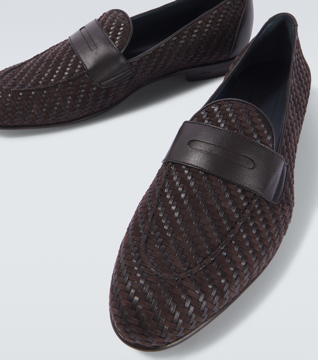 Mocassins Appia en cuir et daim | Brioni