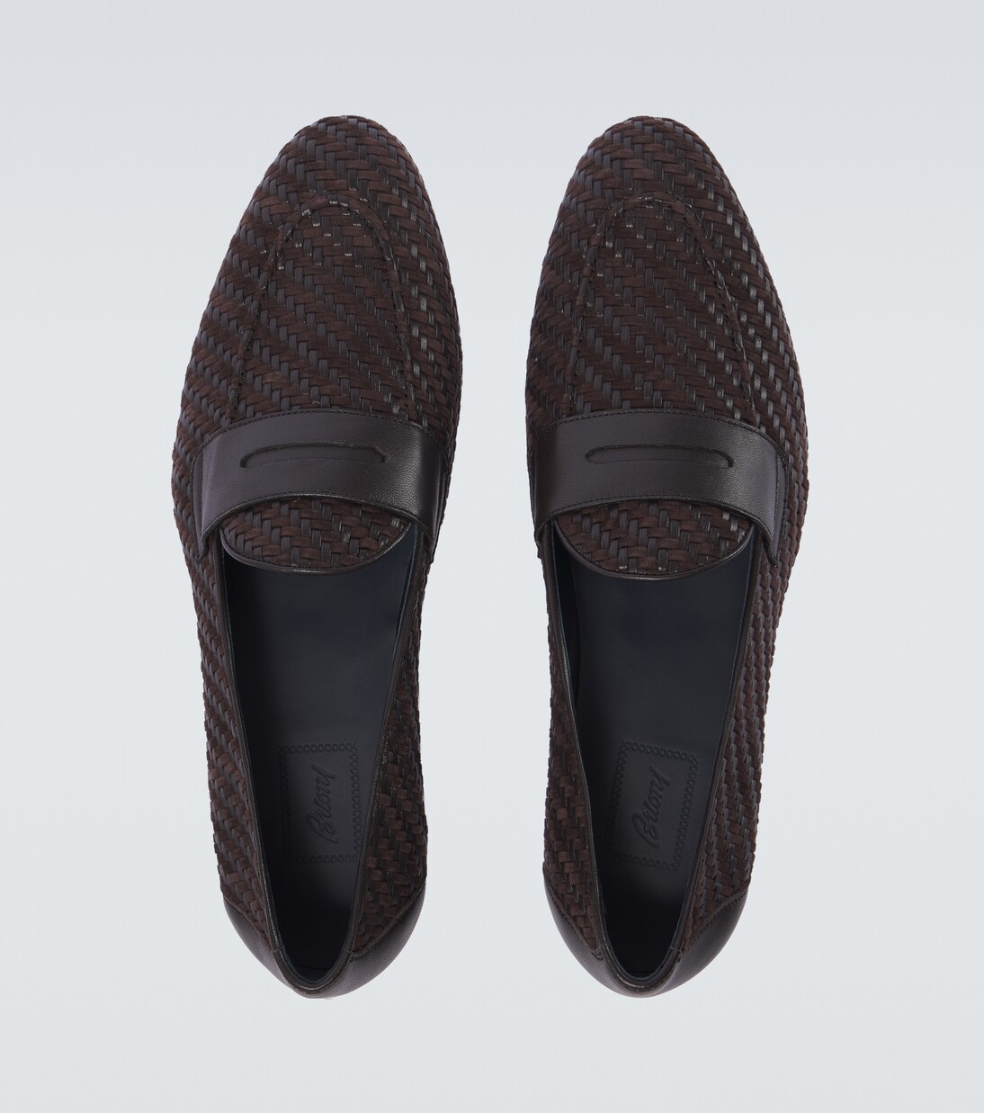 Mocassins Appia en cuir et daim | Brioni