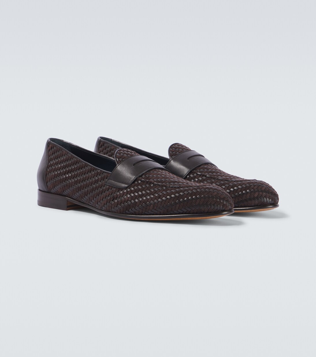 Mocassins Appia en cuir et daim | Brioni
