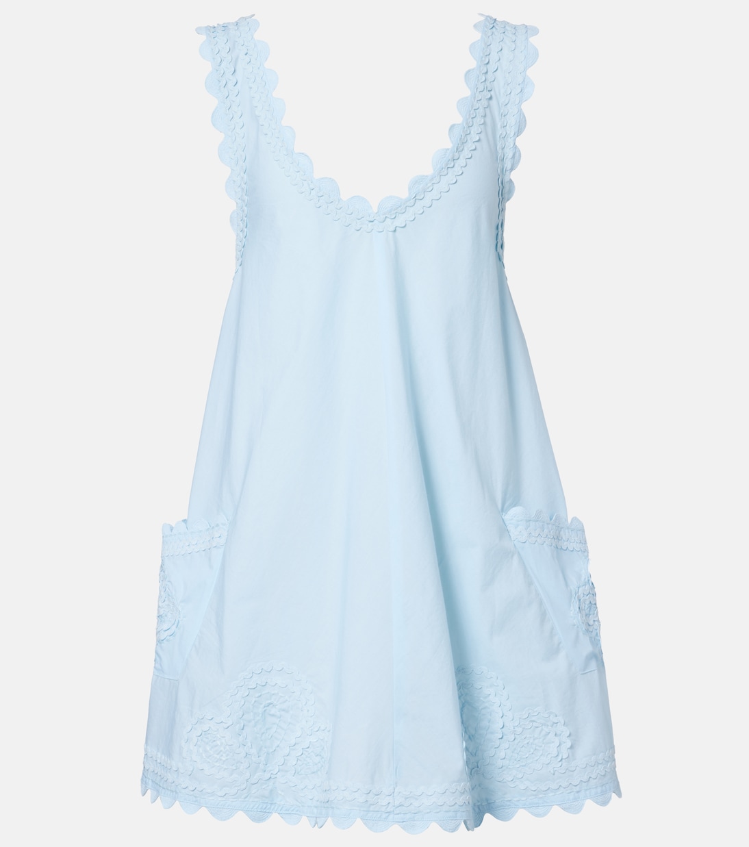 Besticktes Minikleid aus Baumwolle | Juliet Dunn