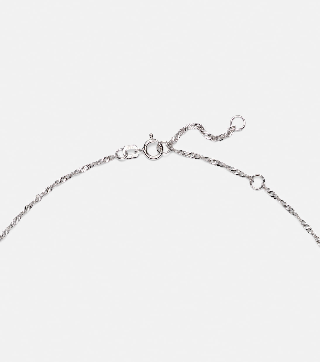 Le Bleu 14kt white gold necklace with diamonds and aquamarine | Stone and Strand