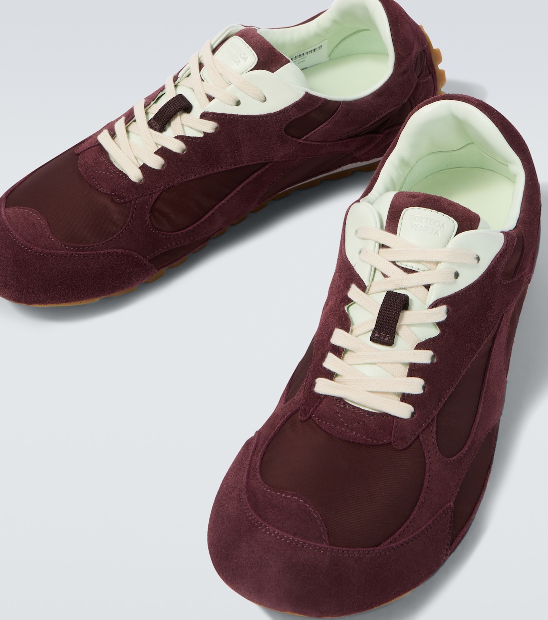 Orbit Flash suede-trimmed sneakers | Bottega Veneta