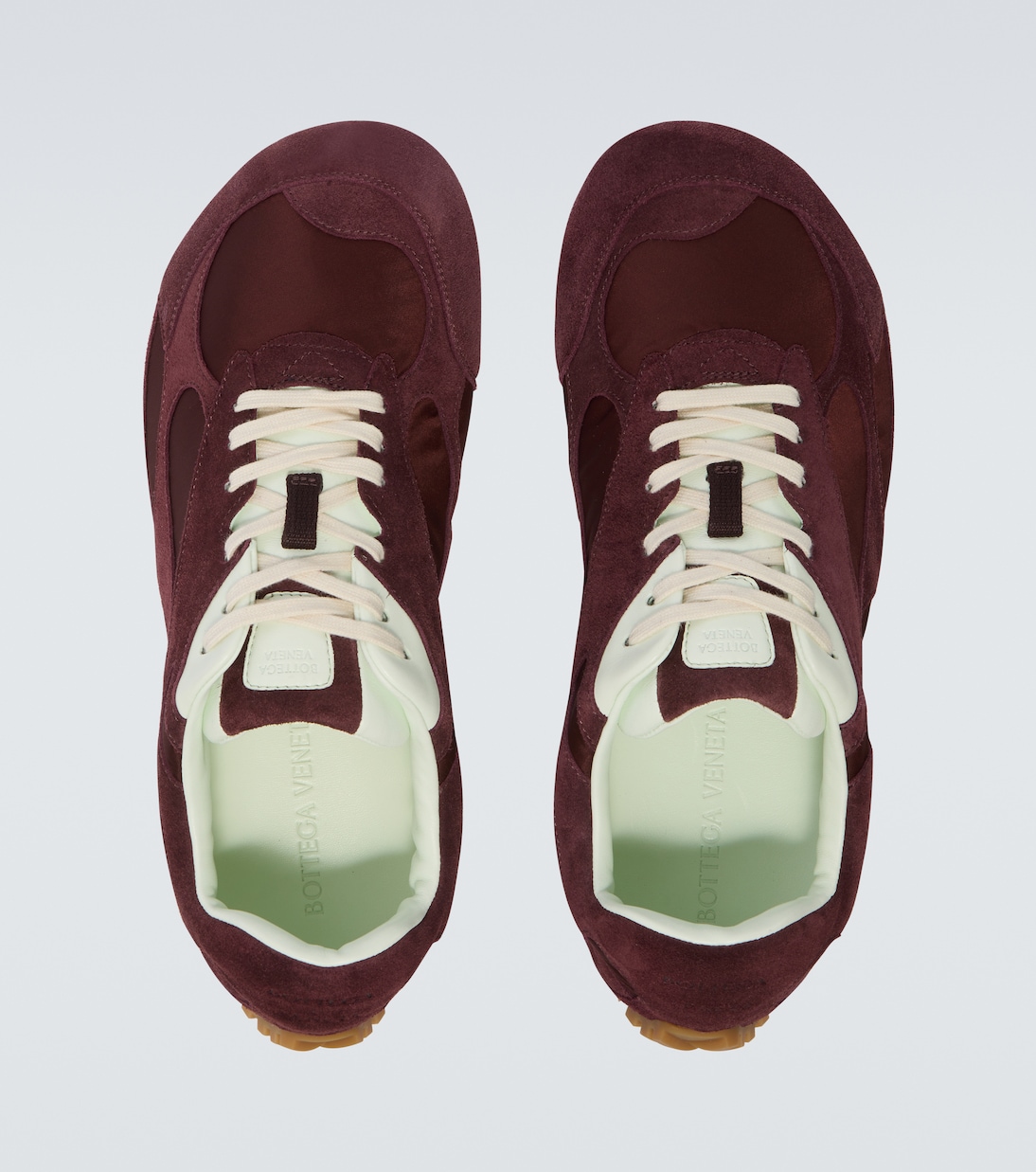 Orbit Flash suede-trimmed sneakers | Bottega Veneta