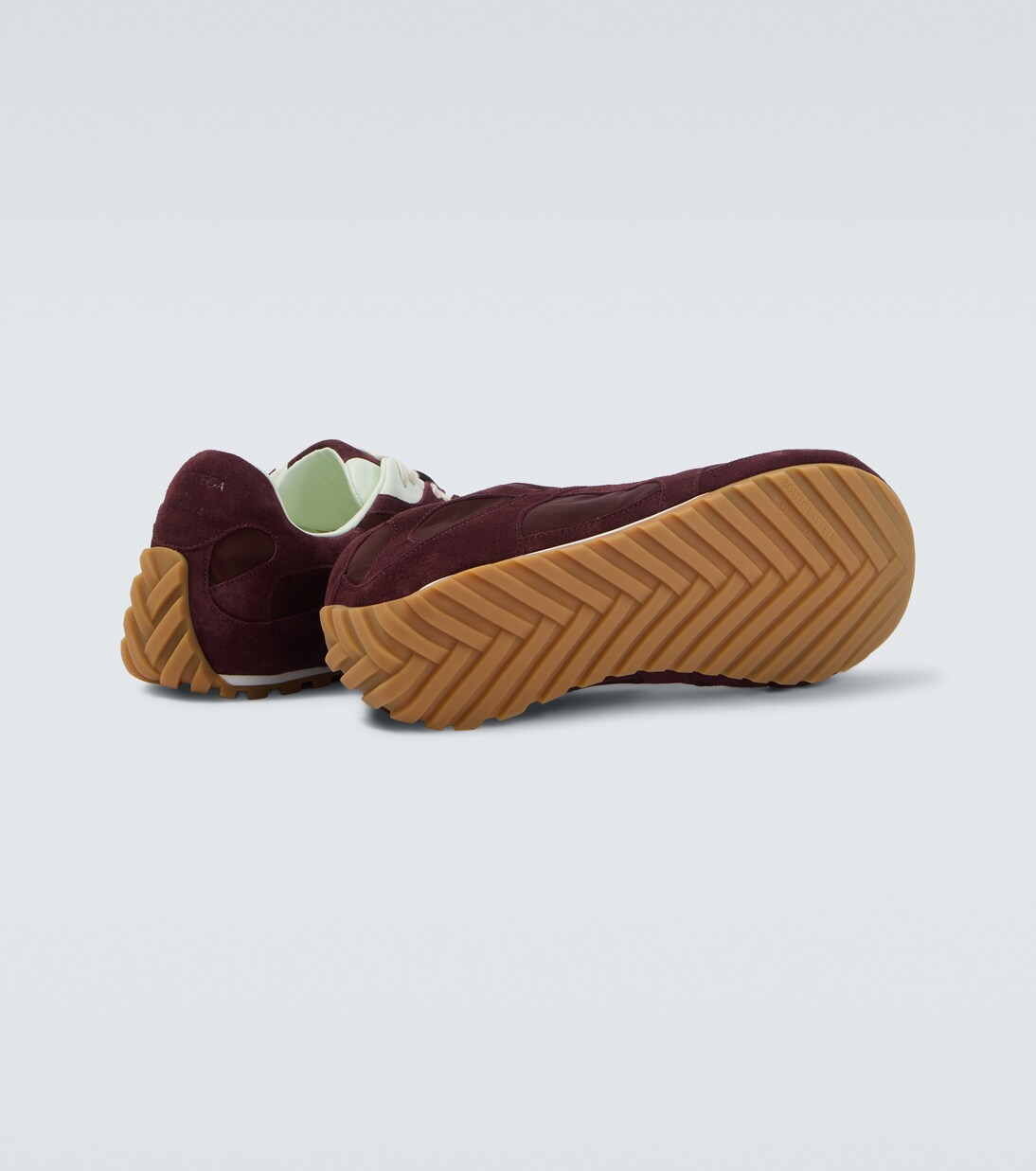 Orbit Flash suede-trimmed sneakers | Bottega Veneta