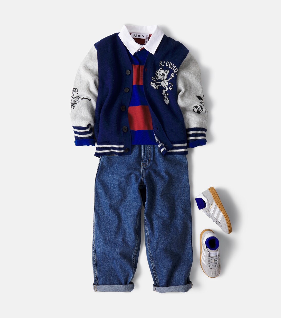 Bertel cotton and wool cardigan | Molo