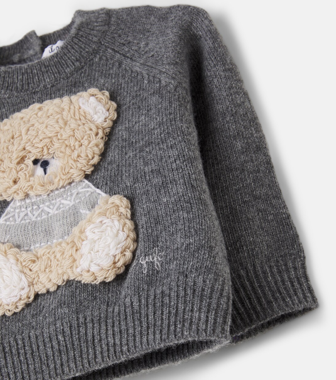 Baby embroidered virgin wool sweater | Il Gufo