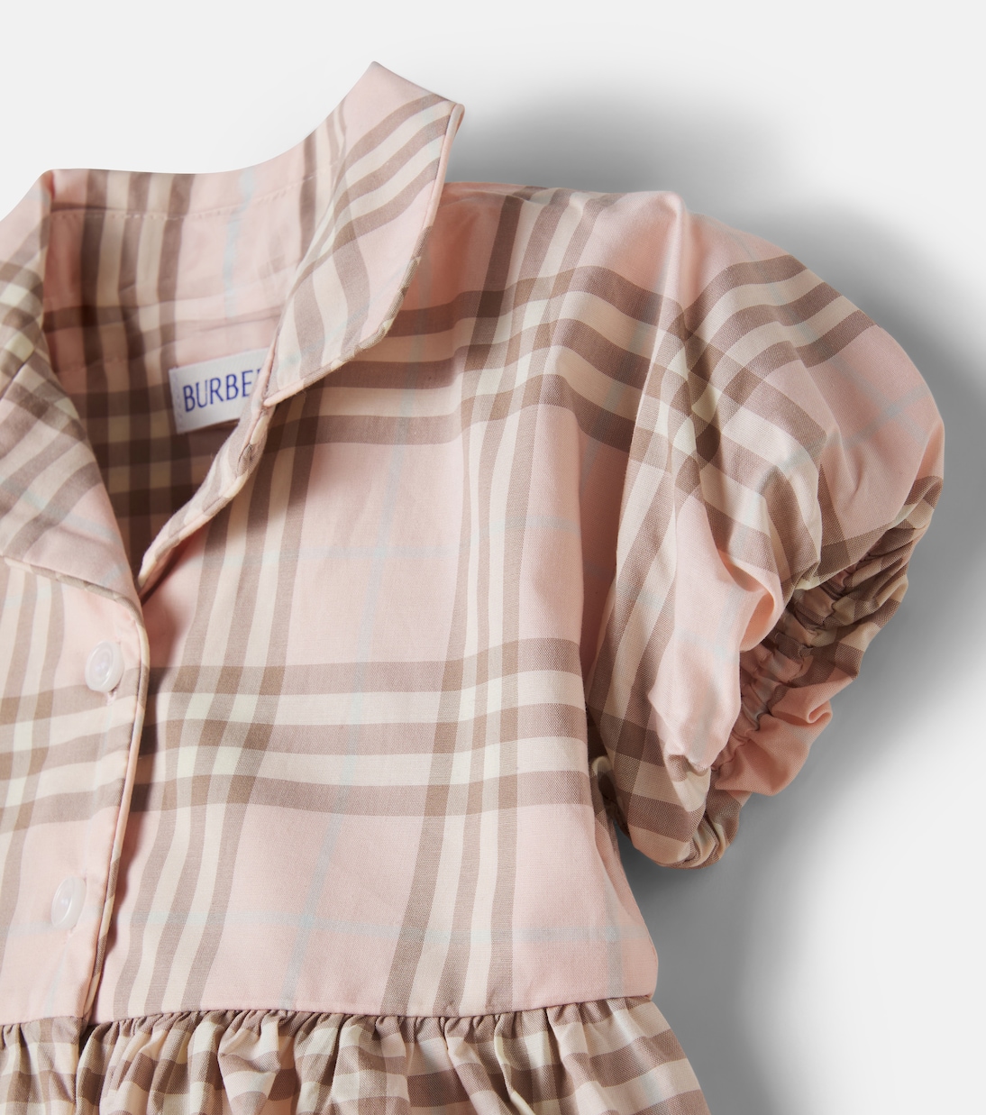 Baby striped cotton dress and bloomers set | Burberry Kids