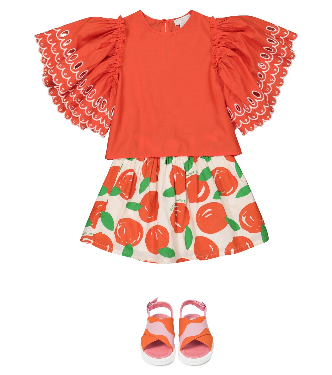 Embroidered cotton top | Stella McCartney Kids