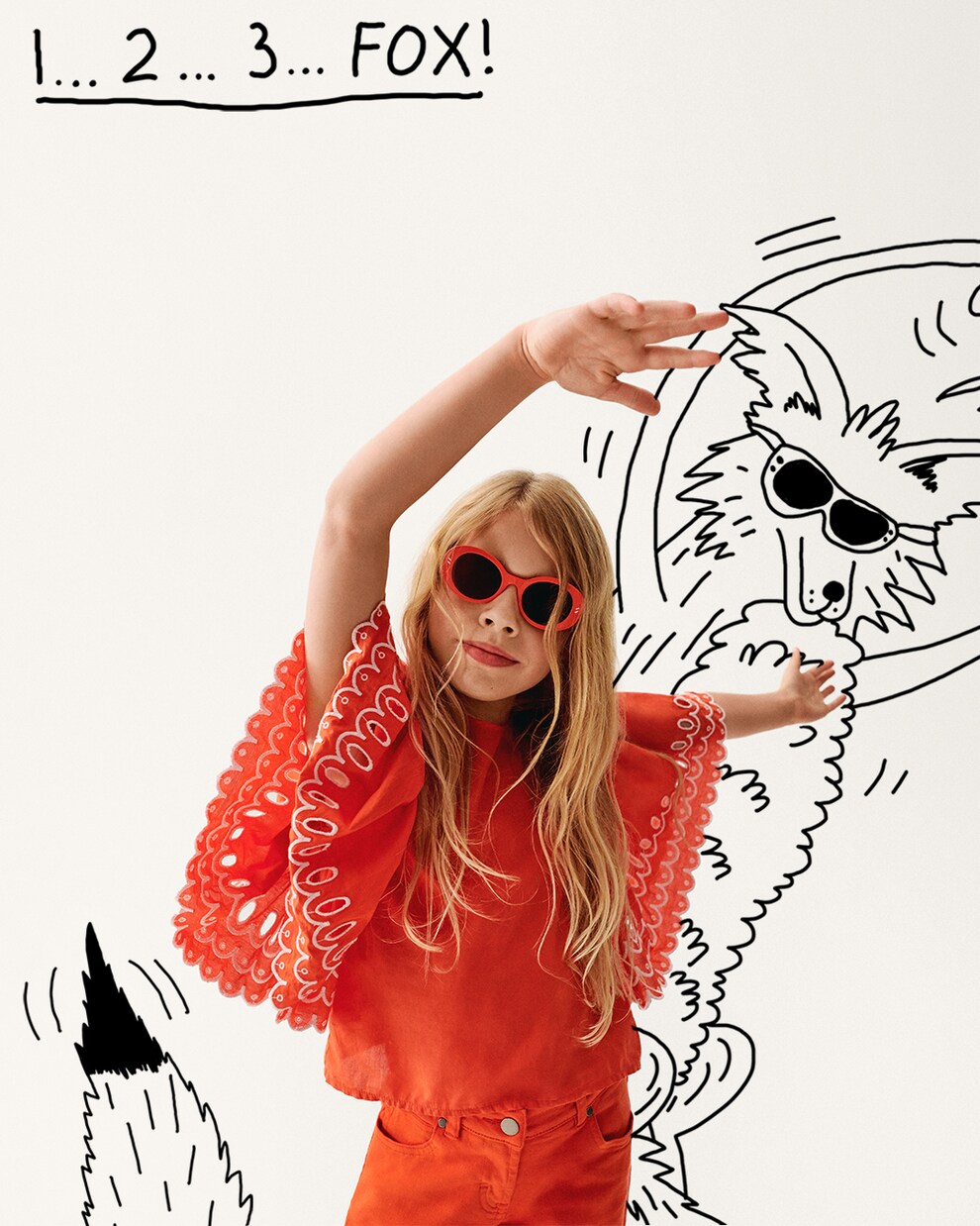 Embroidered cotton top | Stella McCartney Kids