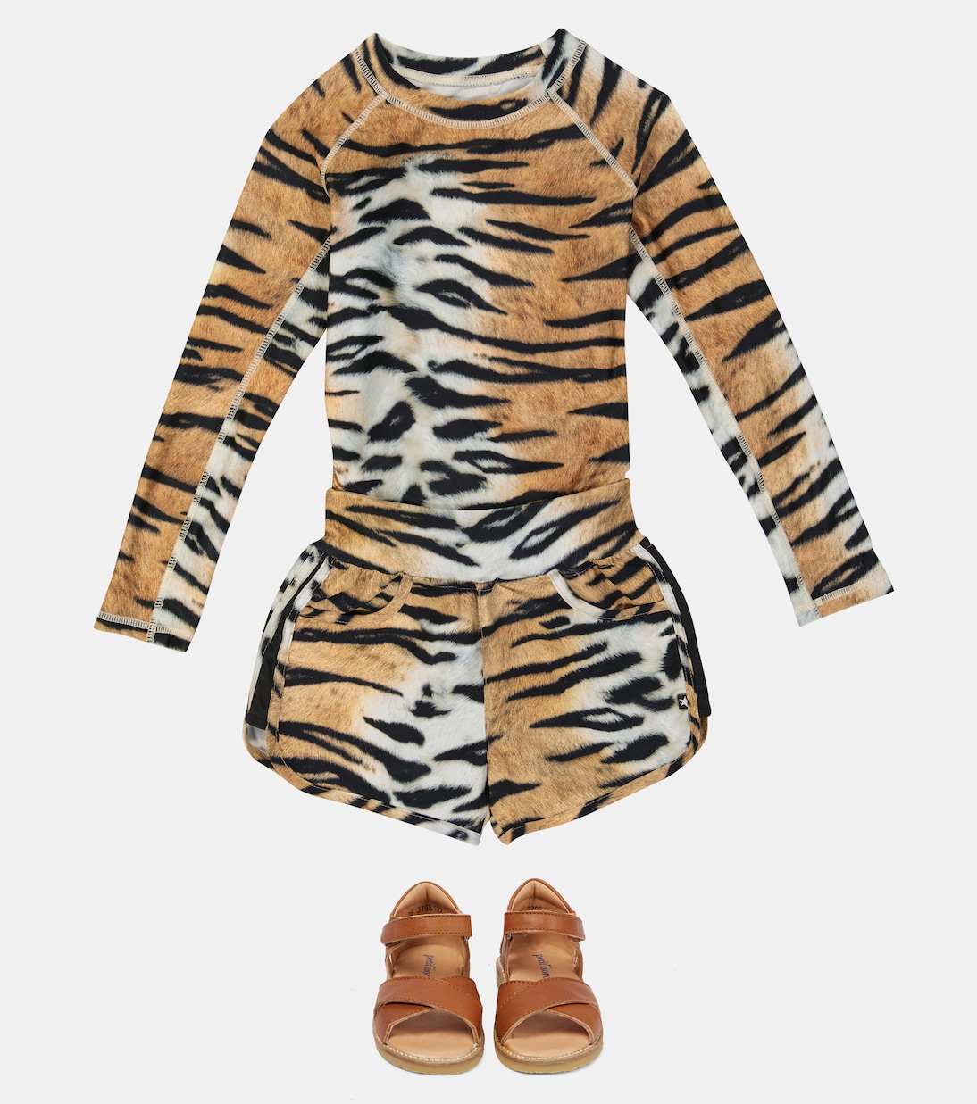 Neptune tiger-print rashguard | Molo