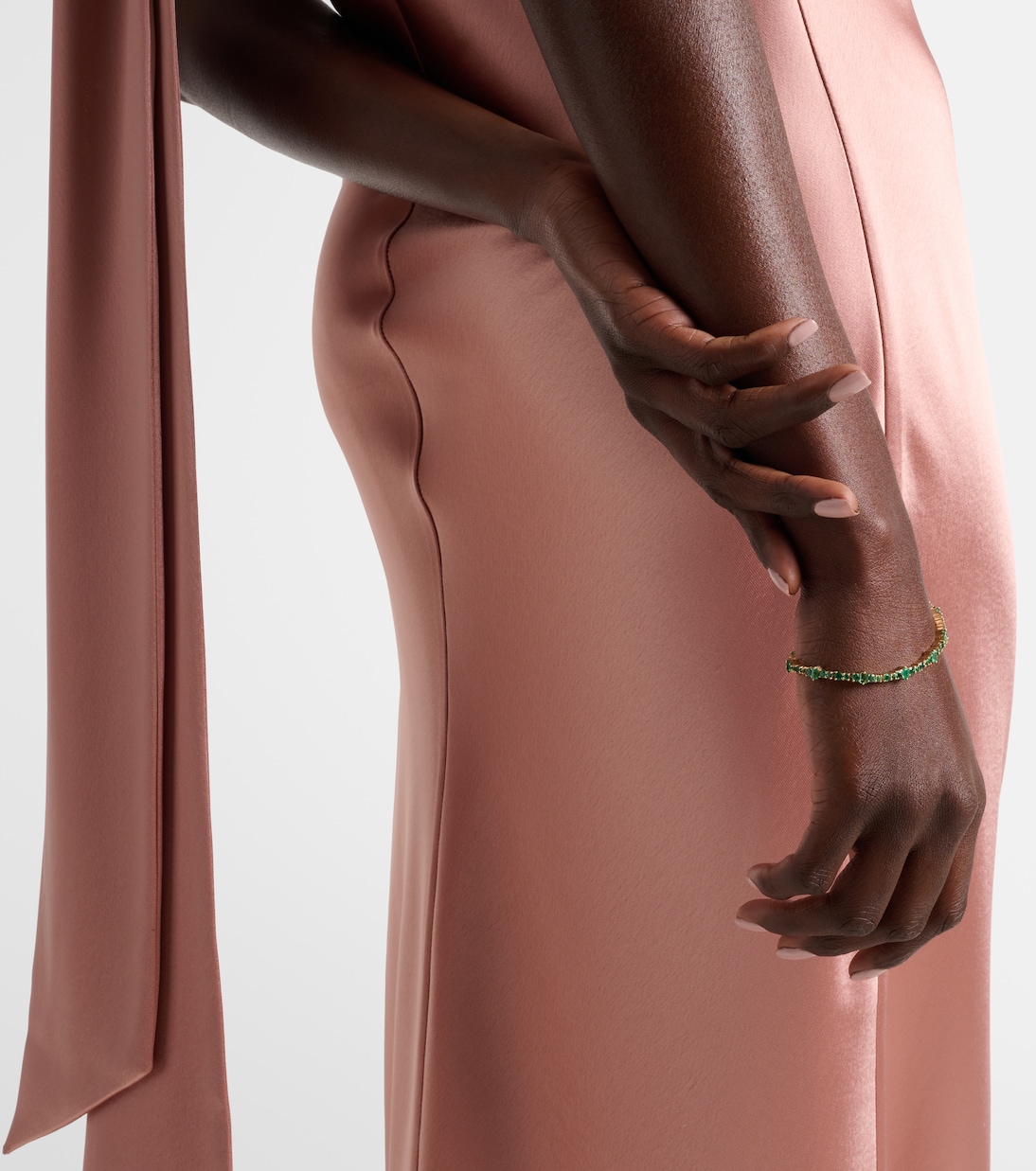 Rivulet 18kt gold bracelet with emeralds | Ileana Makri