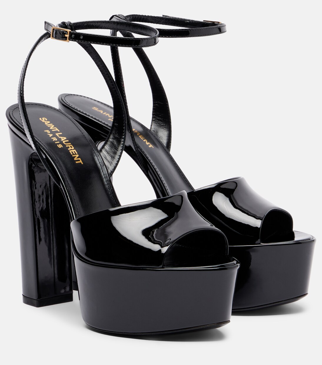 Jodie 145 patent leather platform sandals | Saint Laurent