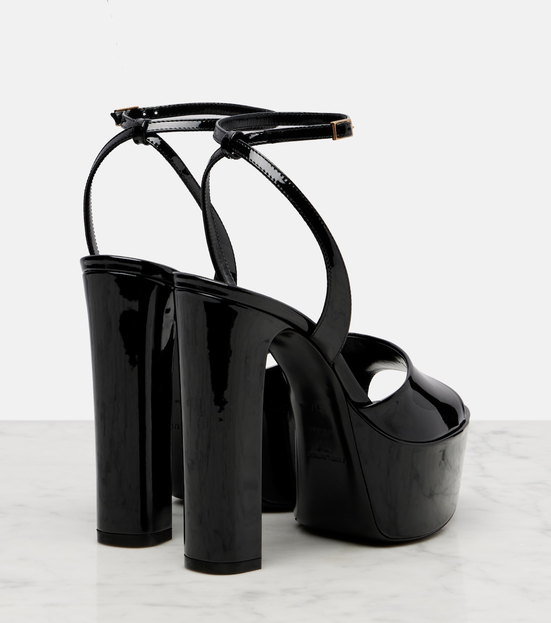 Jodie 145 patent leather platform sandals | Saint Laurent