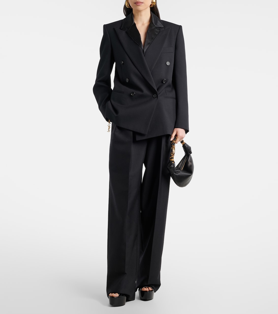 Jodie 145 patent leather platform sandals | Saint Laurent