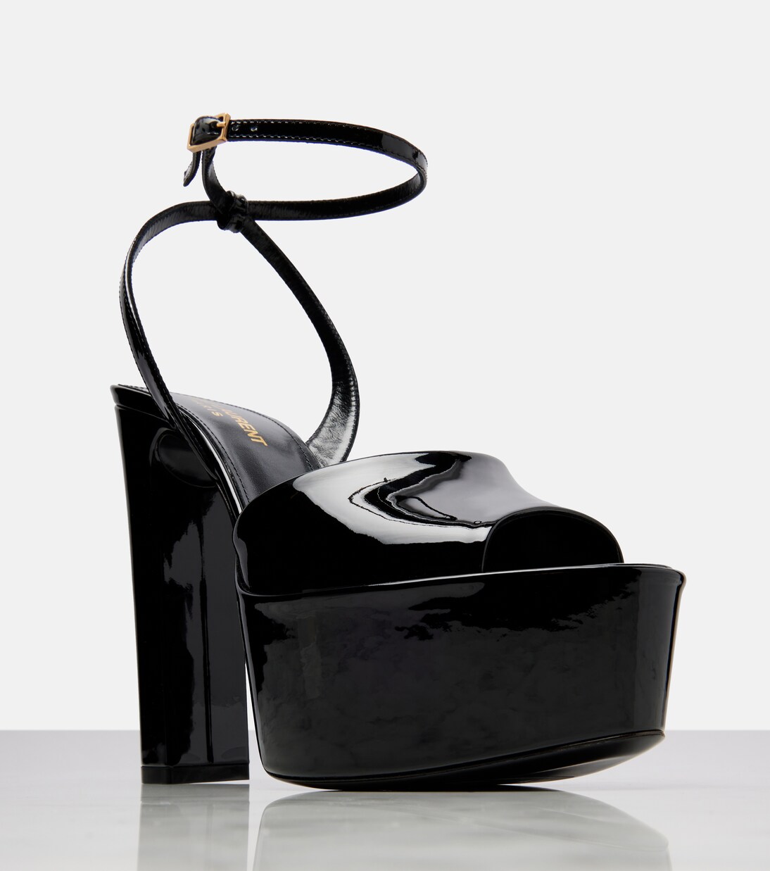 Jodie 145 patent leather platform sandals | Saint Laurent
