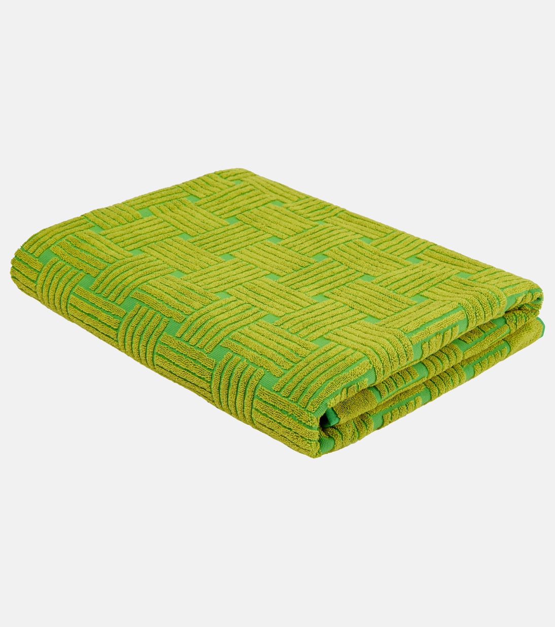 Intreccio-pattern cotton towel | Bottega Veneta